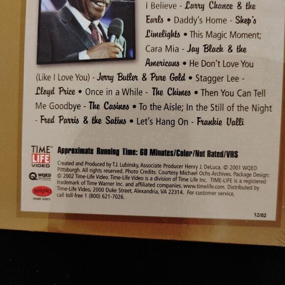 DOO WOP GOLD TIME LIFE VHS. ROCK, RHYTHM & DOO WOP-VOLUME 2. NEW SEALED. - Picture 5 of 6